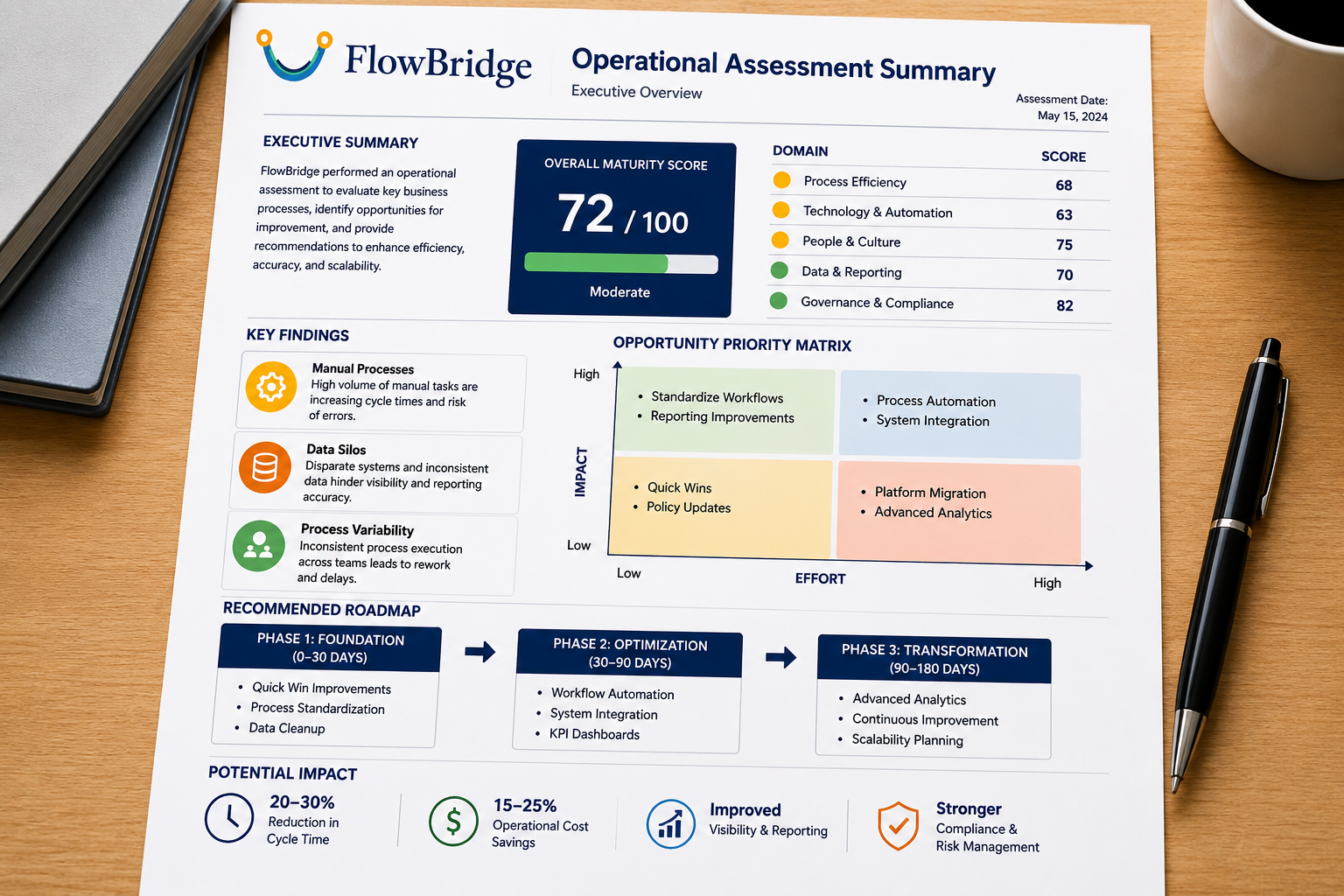 Image of a flowbridge audit